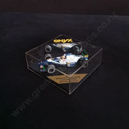 1:43 SCALE ONYX DIE CAST MINARDI FORD M195 FORMULA 1 MODEL
