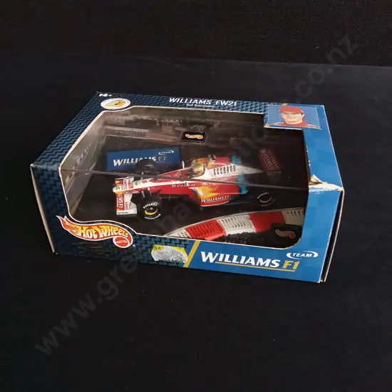 1:43 SCALE HOT WHEELS DIE CAST WILLIAMS F1 FW21 FORMULA 1 MODEL