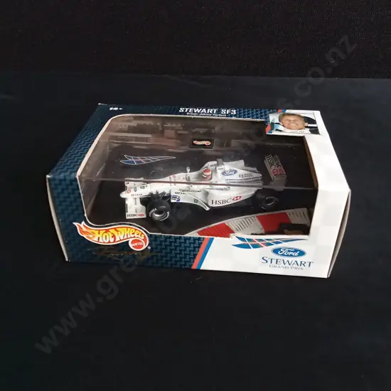1:43 SCALE HOT WHEELS DIE CAST 1999 STEWART FORD SF3 FORMULA 1 MODEL