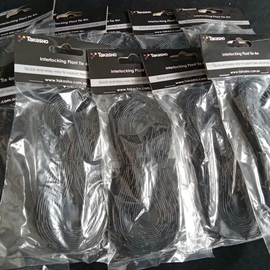 10 BRAND NEW TAKASHO INTERLOCKING PLANT TIES 4M
