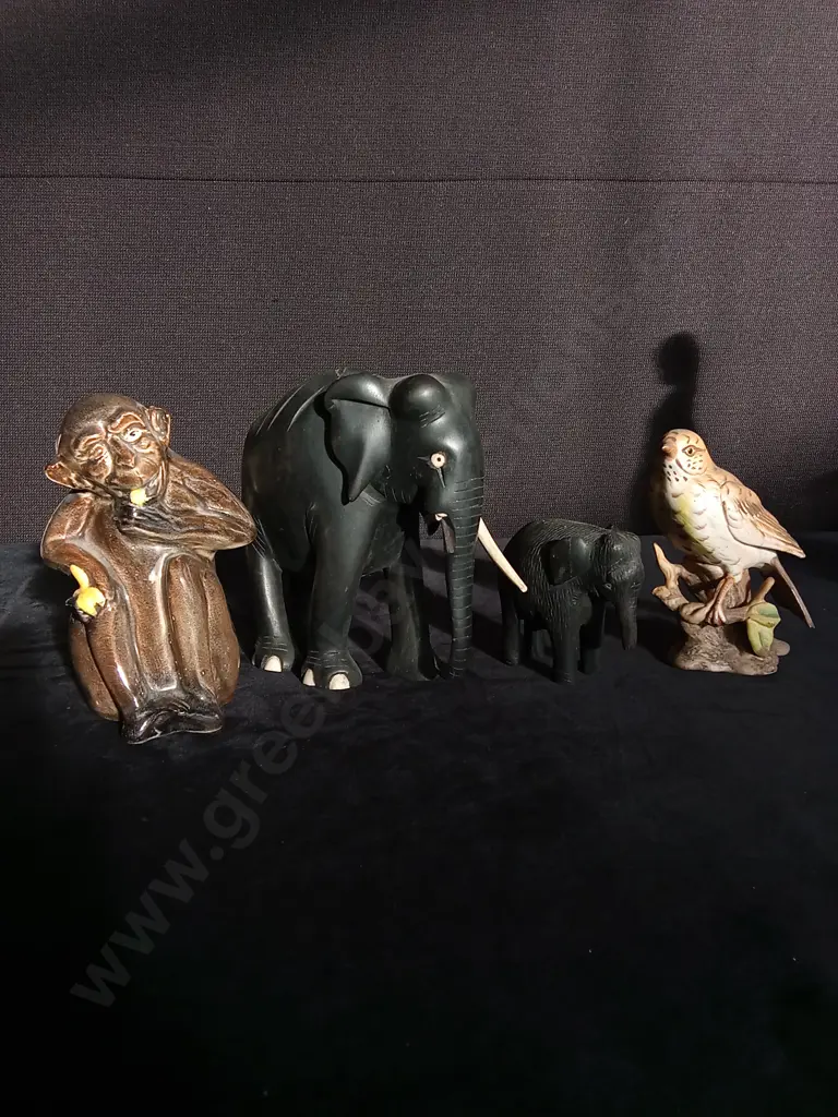 4 ANIMAL DECORATIVE ITEMS Image 1++