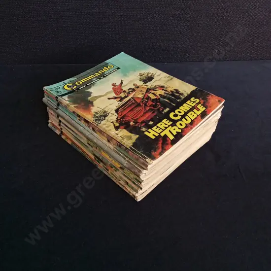 15 PIECES VINTAGE COMMANDO WAR COMICS NO 1054-1133
