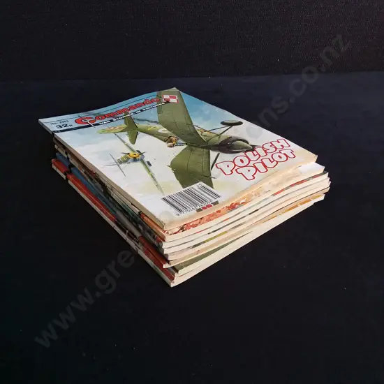 12 PIECES VINTAGE COMMANDO WAR COMICS MIX