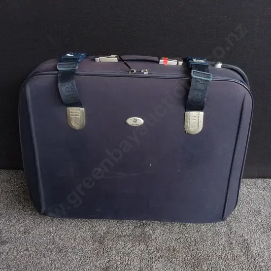 MEI MEI BLUE SUITCASE AND 2 BACKPACKS