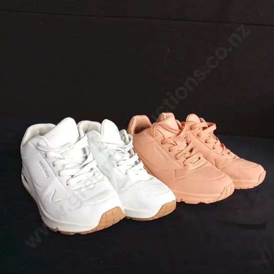2 PAIRS OF SKETCHERS SIZE UK 3