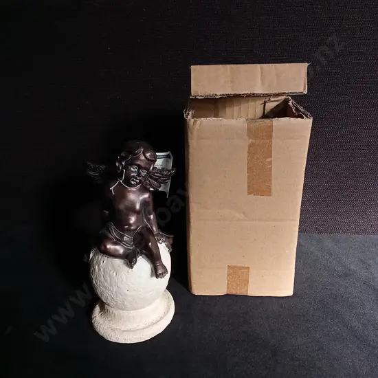 BRAND NEW DECORATIVE CHERUB FIGURE