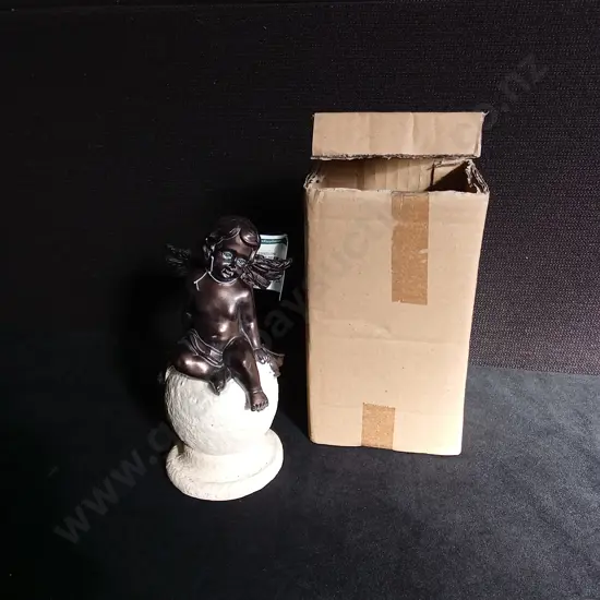 BRAND NEW DECORATIVE CHERUB FIGURE
