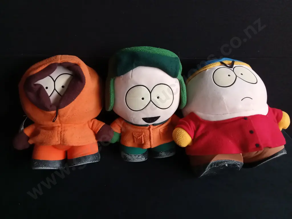 TRIO OF 1998 SOUTH PARK COLLECTABLE PLUSH DOLLS Image 1++