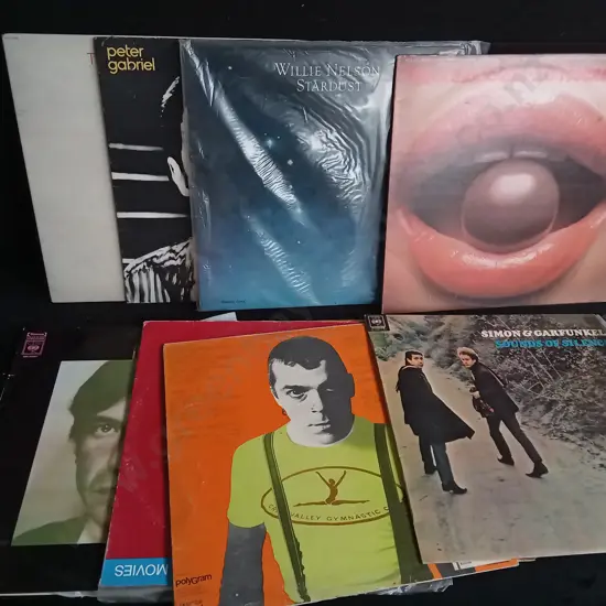 9 VINTAGE VINYL RECORDS