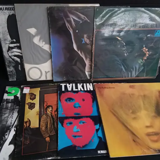 8 VINTAGE VINYL RECORDS