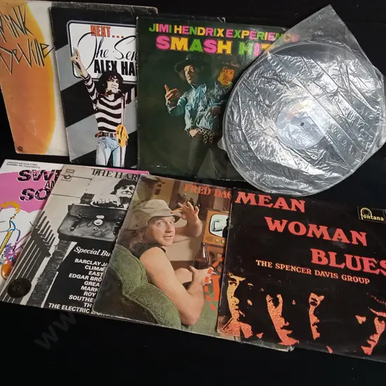 8 VINTAGE VINYL RECORDS