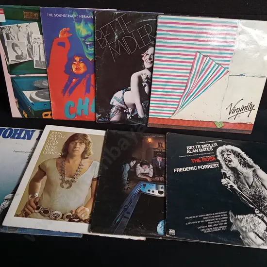 8 VINTAGE VINYL RECORDS