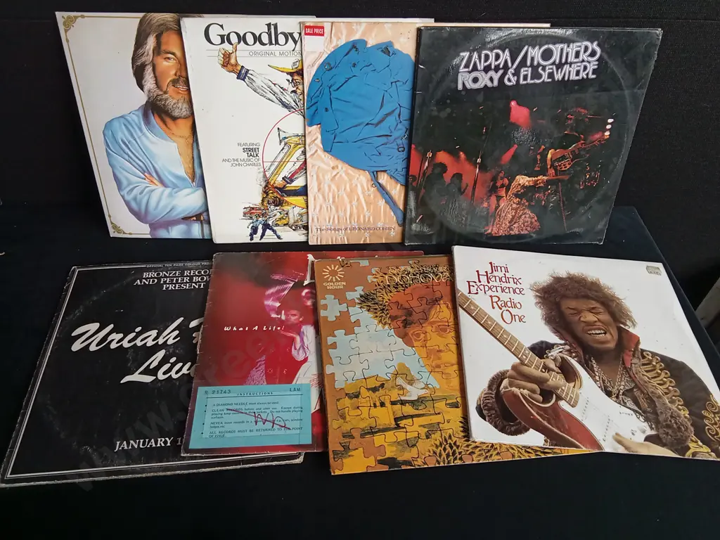 8 VINTAGE VINYL RECORDS Image 1++