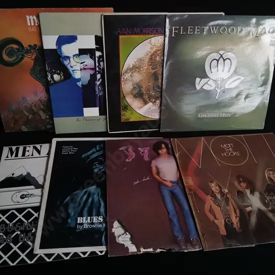 8 VINTAGE VINYL RECORDS