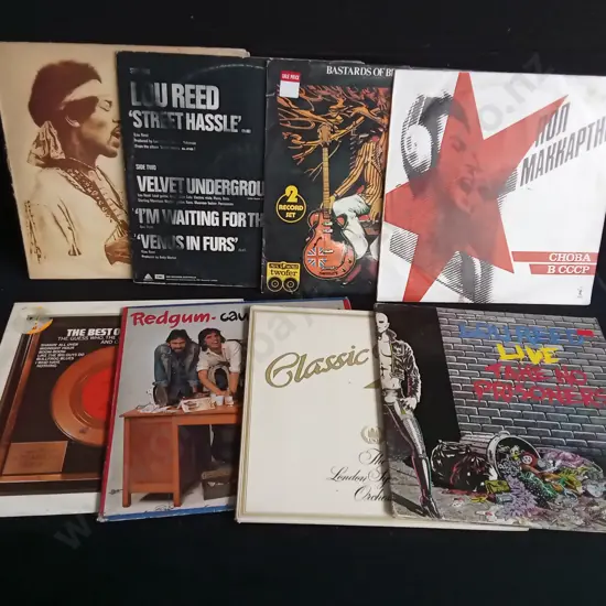 8 VINTAGE VINYL RECORDS