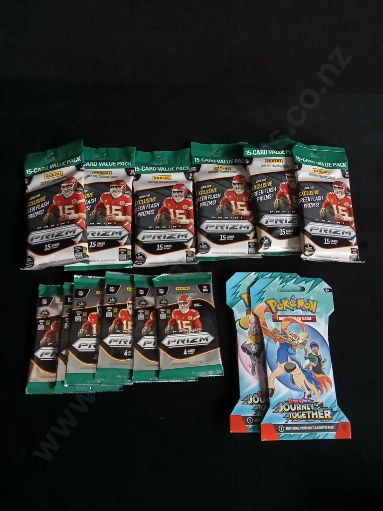 PANINI NFL TRADING CARDS AND POKEMON CARDS, POKEMON CARDS HAVE BEEN OPENED Image 1++