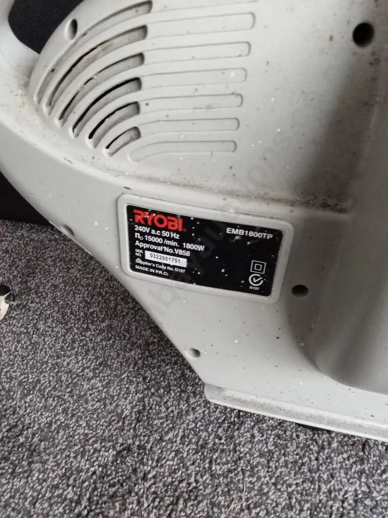 RYOBI 240V A.C 50 HZ LEAF BLOWER Image 1++