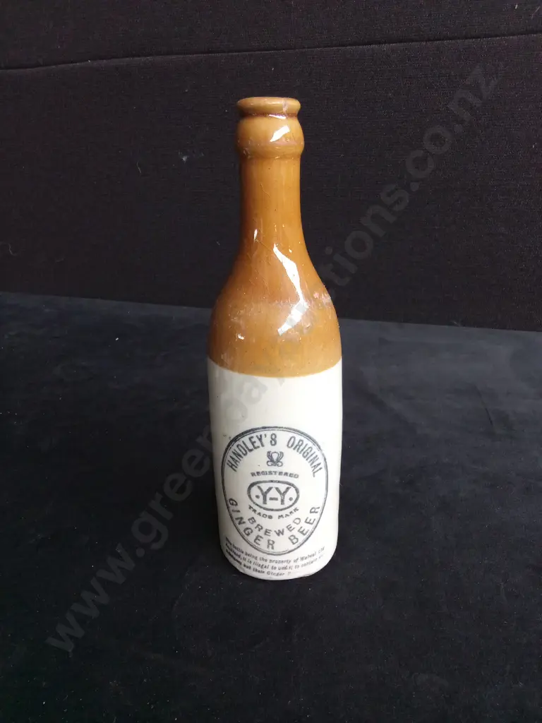 VINTAGE HANDLEY'S ORIGINAL GINGER BEER BOTTLE Image 1++