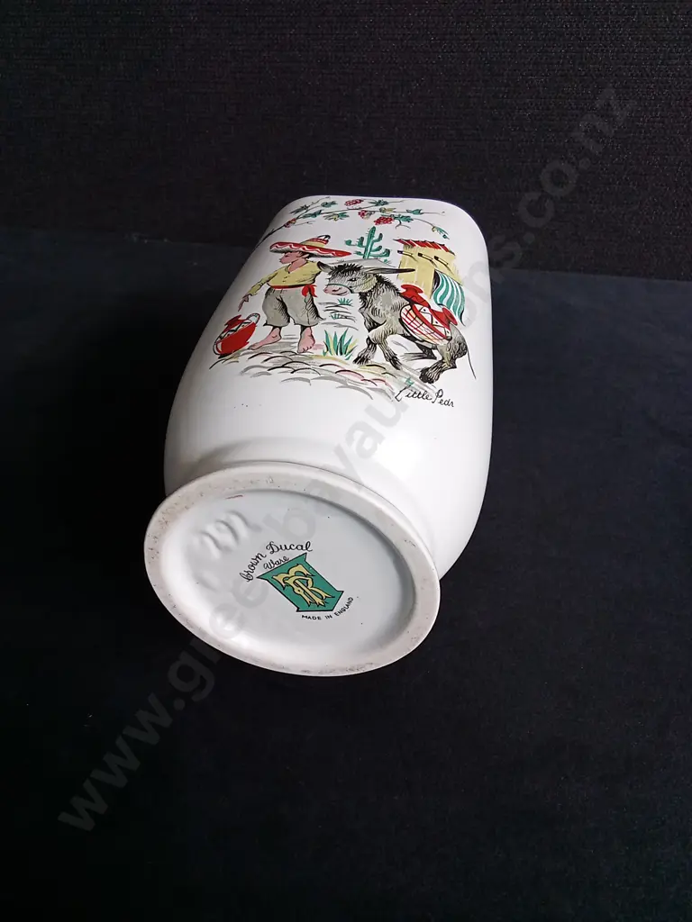 VINTAGE CROWN DUCAL CERAMIC VASE Image 1++