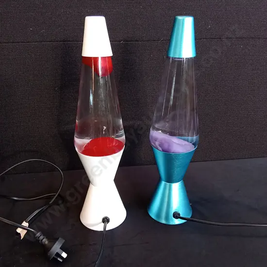 PAIR OF LAVA LAMPS WORKING