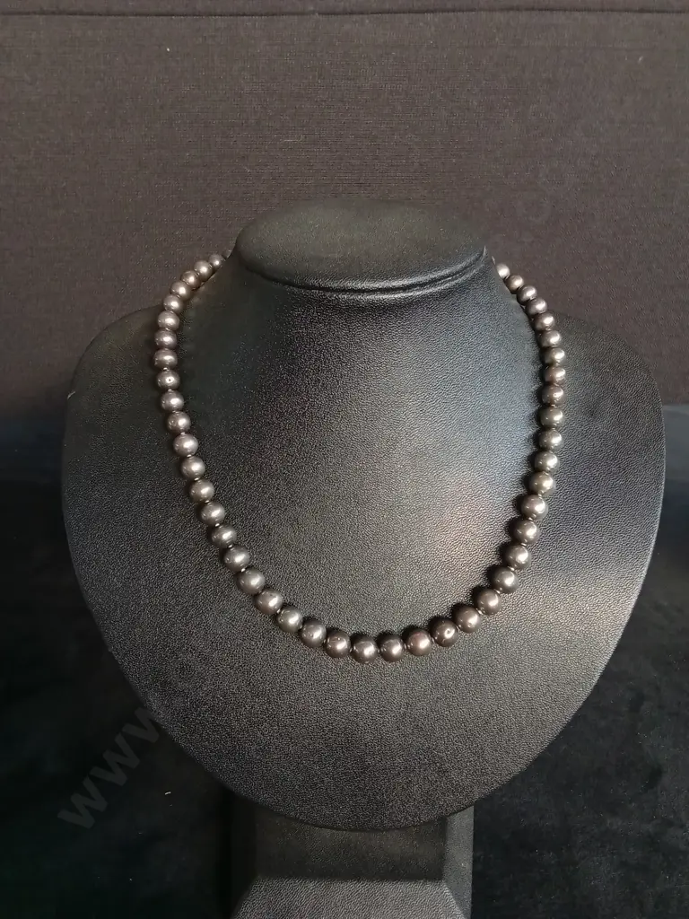 BLACK PEARL NECKLACE Image 1++