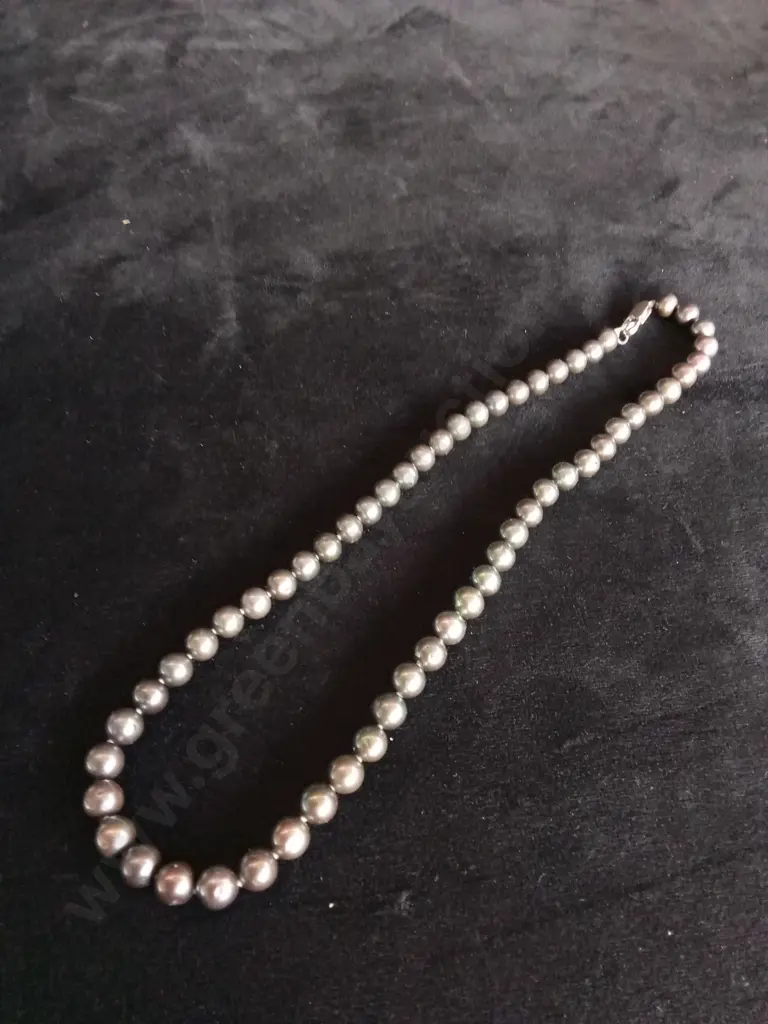 BLACK PEARL NECKLACE Image 1++
