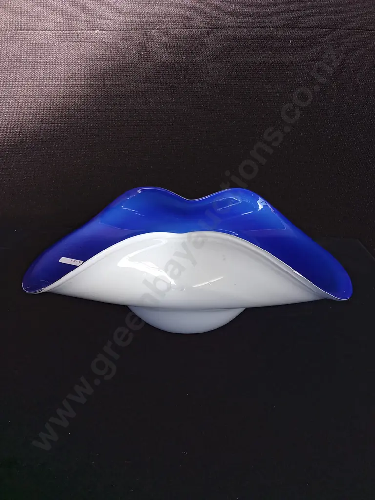 MID CENTURY MODERN BIOMORPHIC GLASS BOWL Image 1++