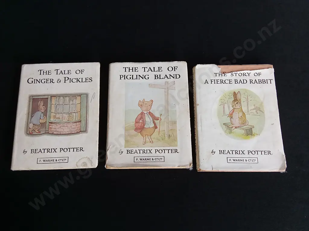 3 VINTAGE BEATRIX POTTER ILLUSTRATED BOOKS Image 1++