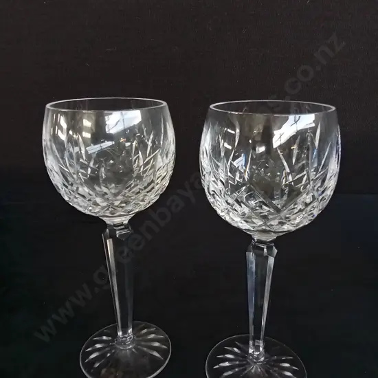 2 VINTAGE HOCK LISMORE BY WATERFORD CRYSTAL GLASSES