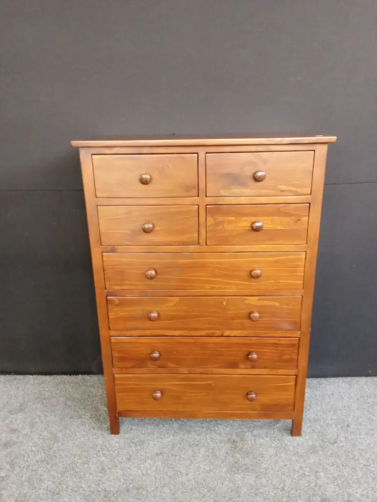 8 DRAWER CHEST L90CM D43CM H1.3M Image 1++