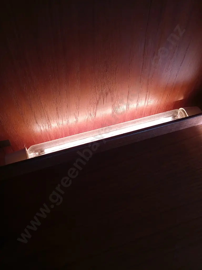 COCKTAIL CABENIT WITH LIGHTS ONE LIGHT NOT WORKING AND SLIGHT DAMAGE ON BOTTOM AS PICTURED L 81CM D28CM H1.45M Image 1++