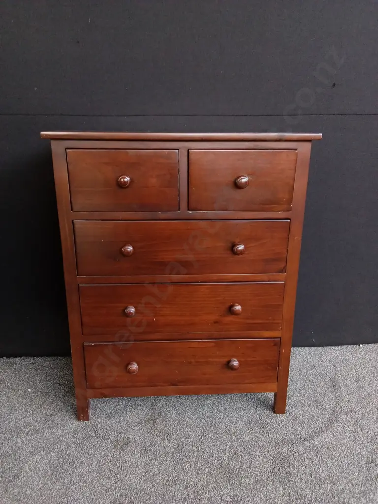 SOLID WOOD CHEST OF DRAWERS H 1 M X W 80 CM X D 42 CM Image 1++