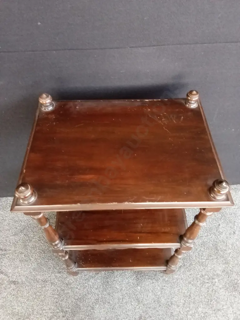 ANTIQUE ENGLISH THREE TIER STAGERE L59CM D44CM H93CM Image 1++
