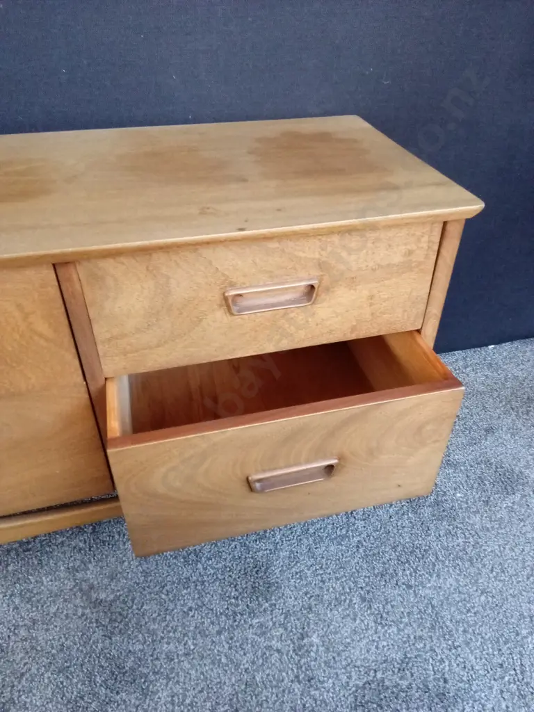 WOODEN MID-CENTURY MODERN DRAWERS L98CM D41.6CM H62CM Image 1++