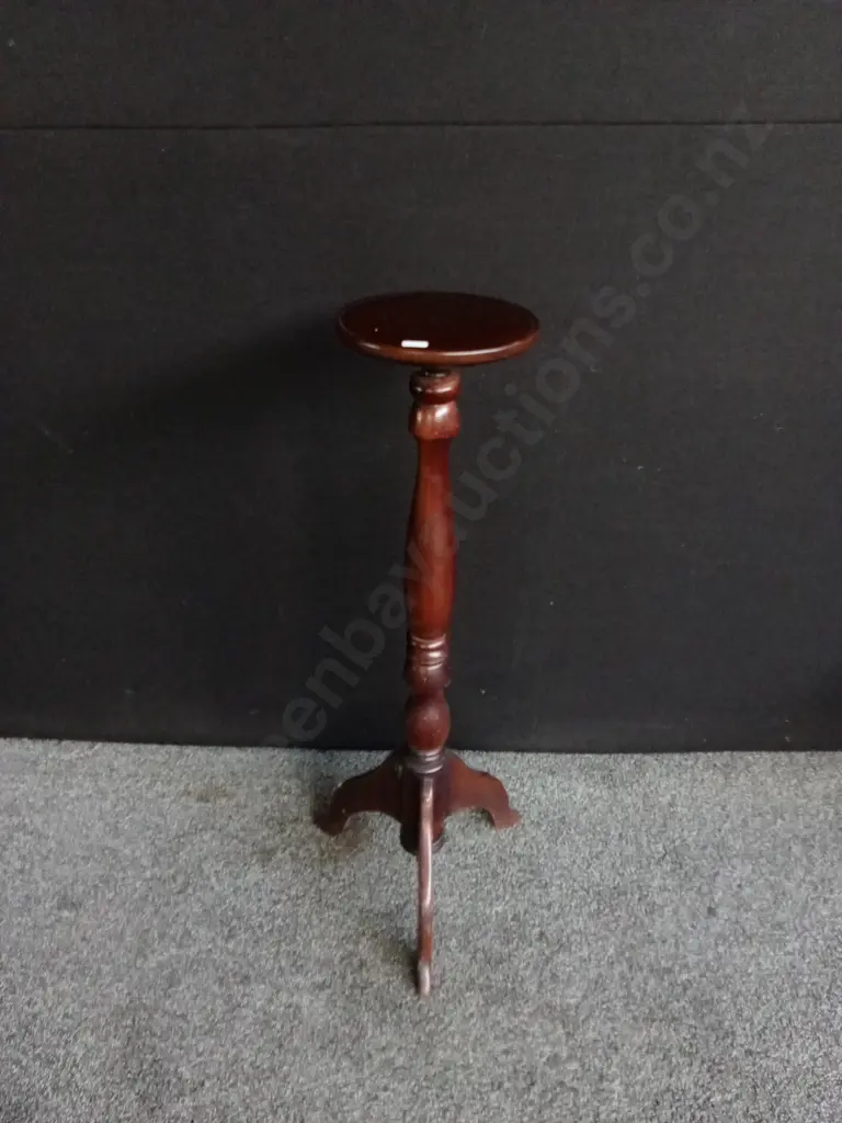 ANTIQUE VICTORIAN STYLE WOODEN PLANT STAND H90CM Image 1++