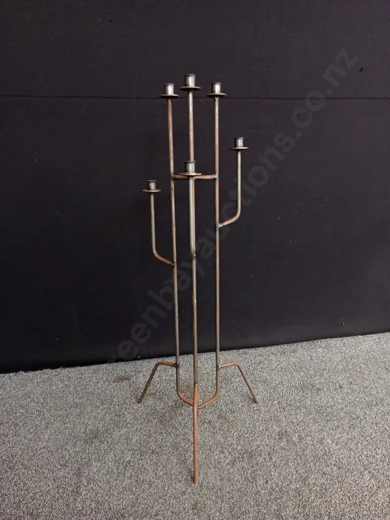 RUSTIC FLOOR CANDLE HOLDER H1.06M Image 1++