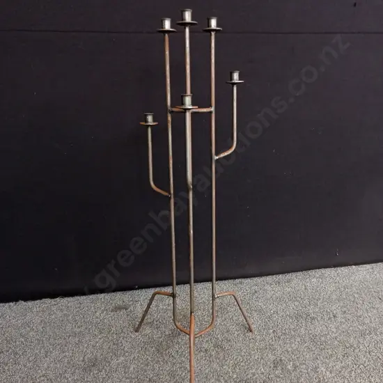 RUSTIC FLOOR CANDLE HOLDER H1.06M