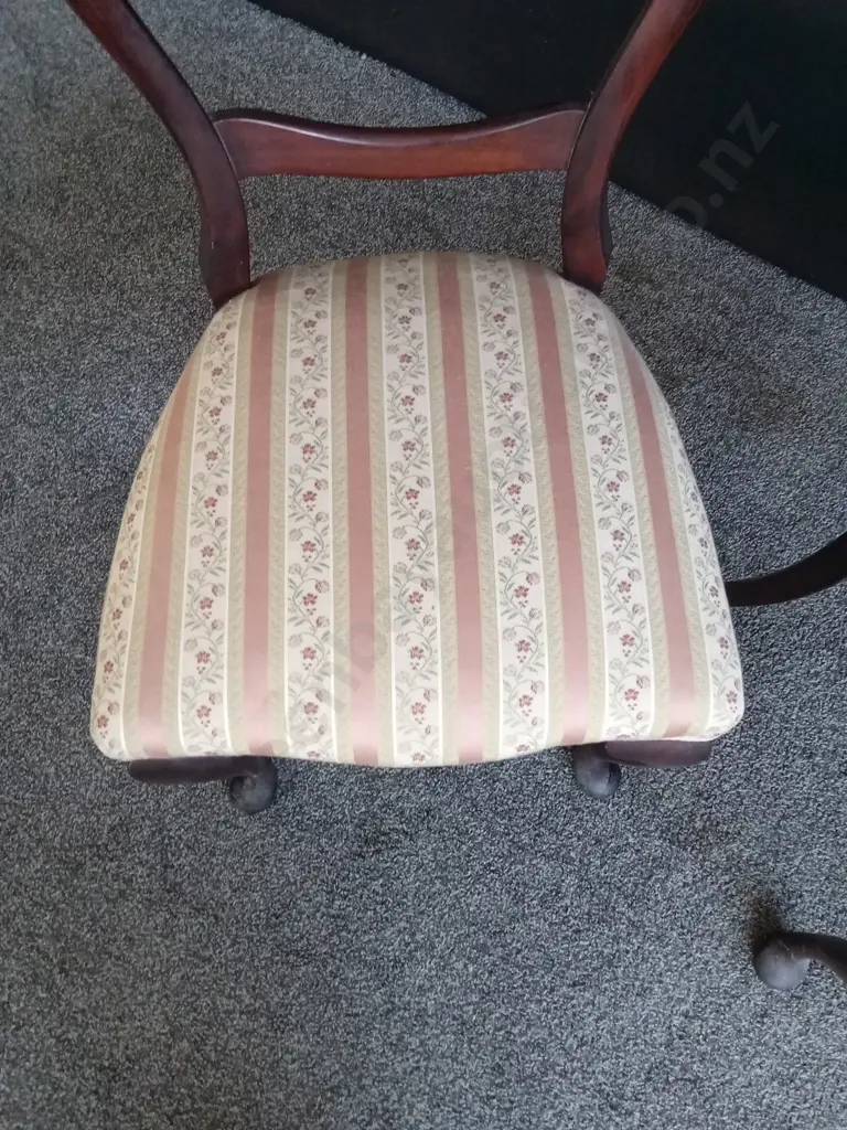 2 ANTIQUE VICTORIAN BALLOON BACK CHAIRS Image 1++