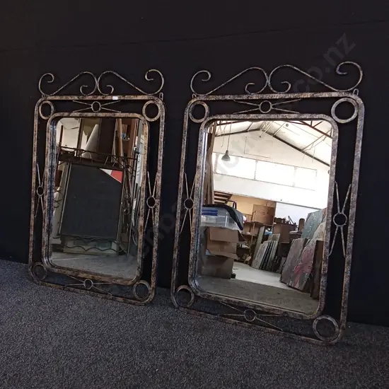 2 FRAMED MIRRORS H98CM