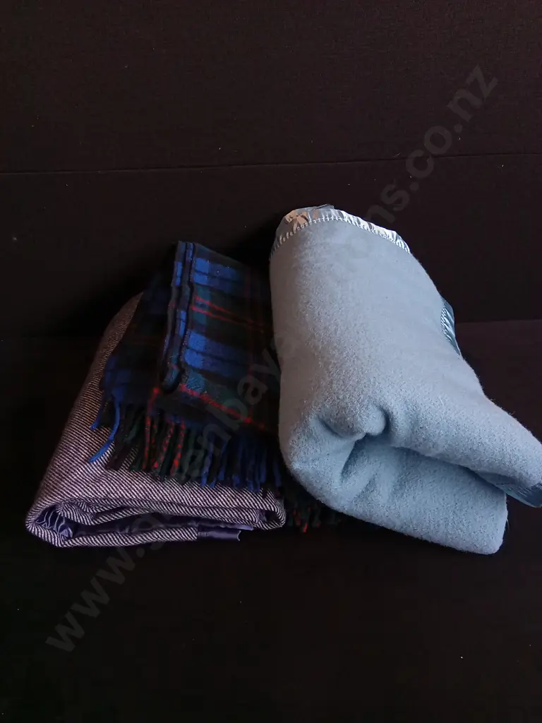 3 PIECES WOOL BLANKETS Image 1++