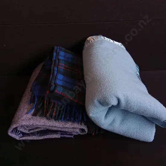 3 PIECES WOOL BLANKETS