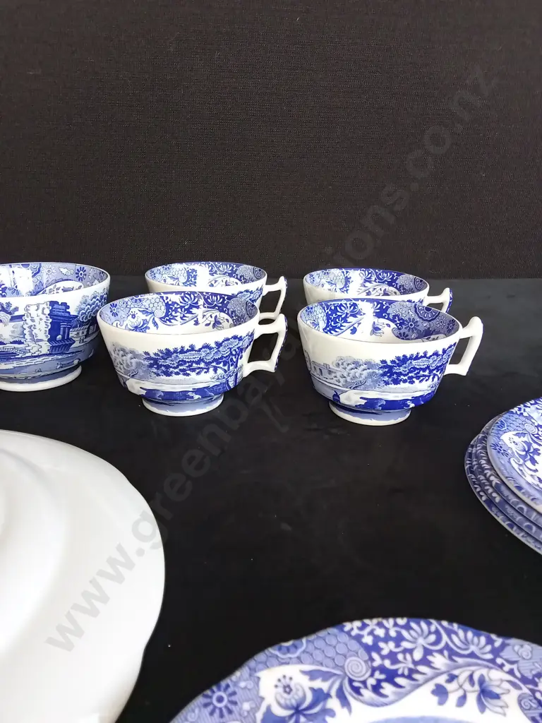 12 PIECE SPODE BLUE ITALIAN SET Image 1++