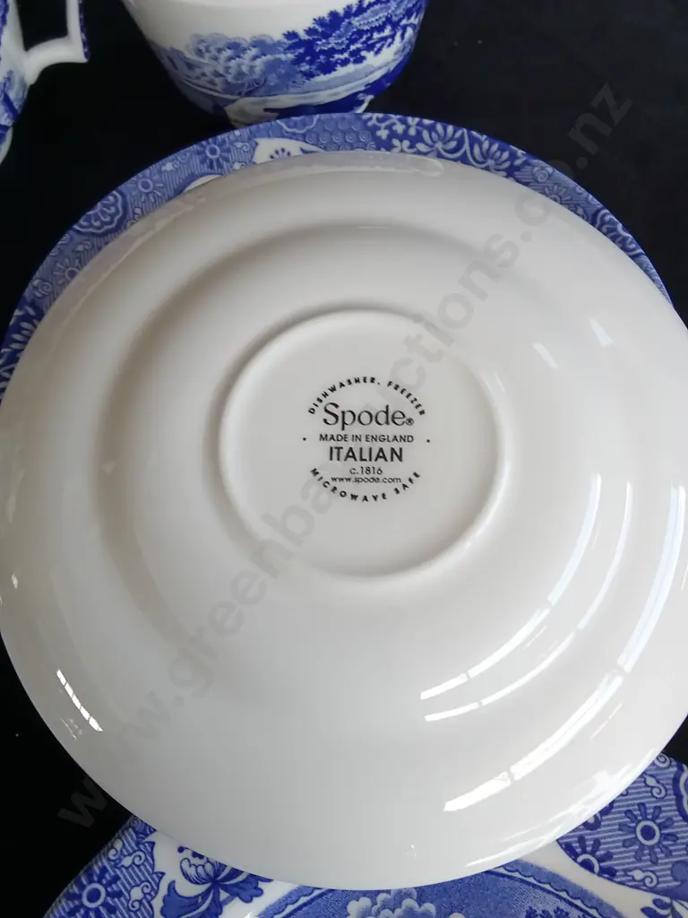 12 PIECE SPODE BLUE ITALIAN SET Image 1++