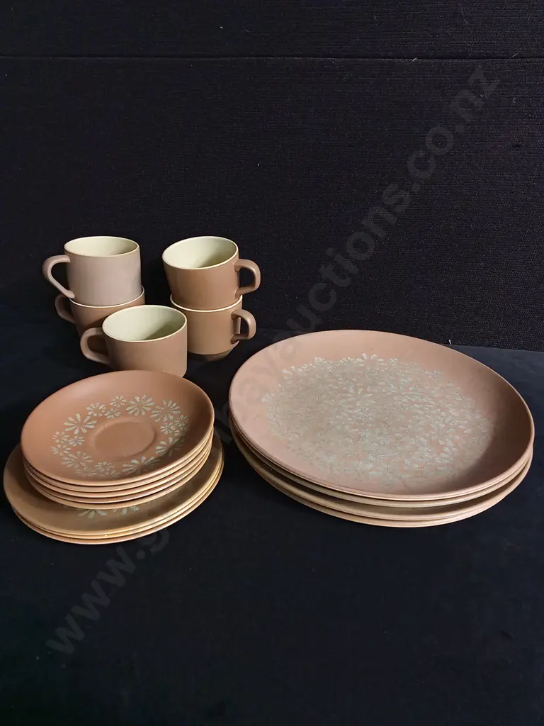 CROWN LYNN 16 PIECE "PALM SPRINGS" SET Image 1++