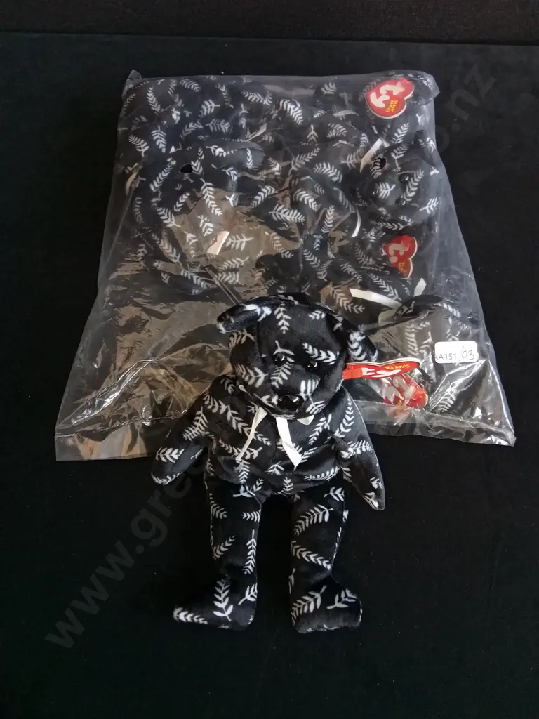 BRAND NEW BAG OF 6 TY BEANIE BABIES "SILVER" Image 1++