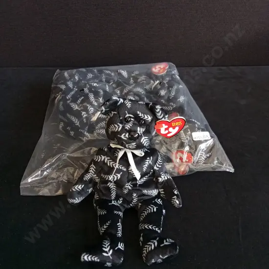 BRAND NEW BAG OF 6 TY BEANIE BABIES "SILVER"