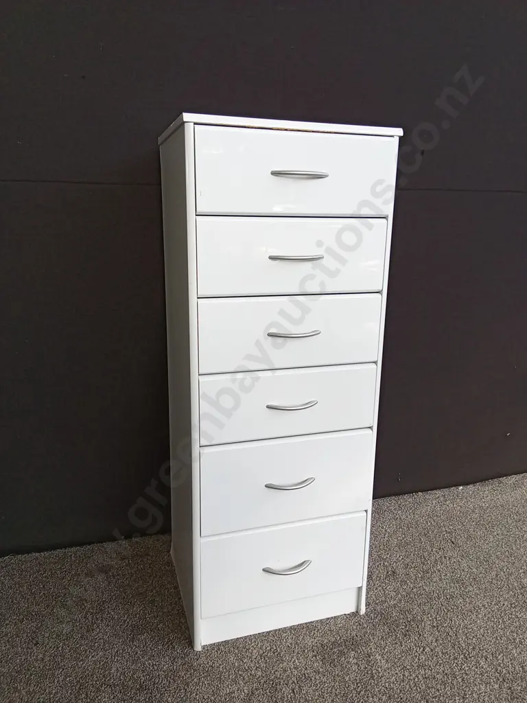WHITE TALLBOY L17.9CM D116CM H46CM Image 1++