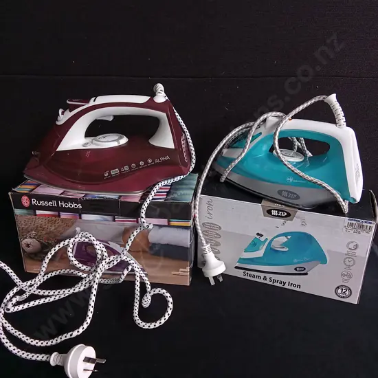 2 PIECES IRONS
