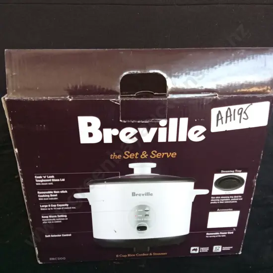 BRAND NEW BREVILLE 8 CUP RICE COOKER