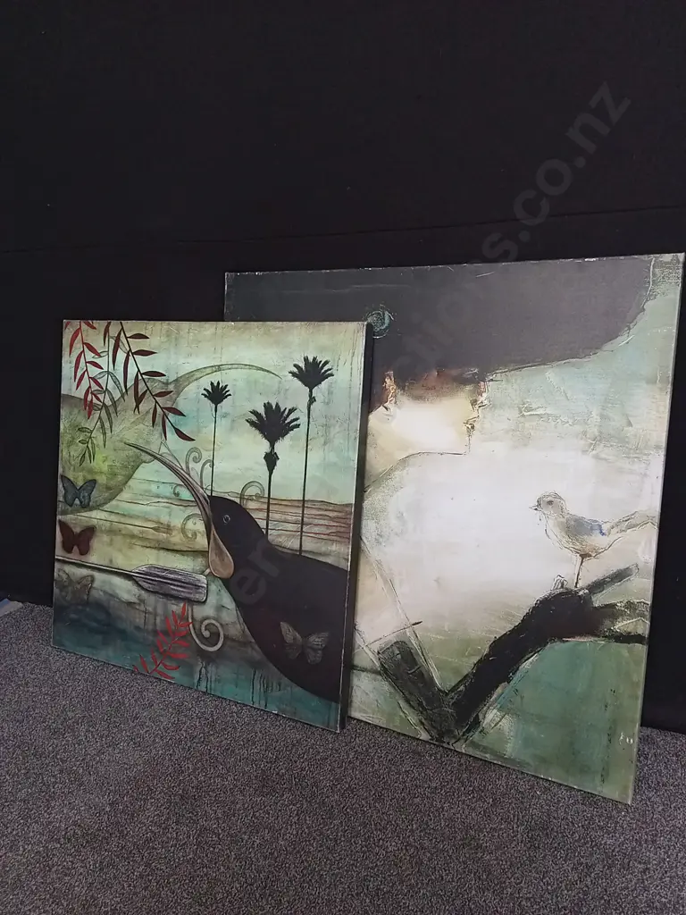 2 PIECES LARGE CANVAS PRINTS Image 1++